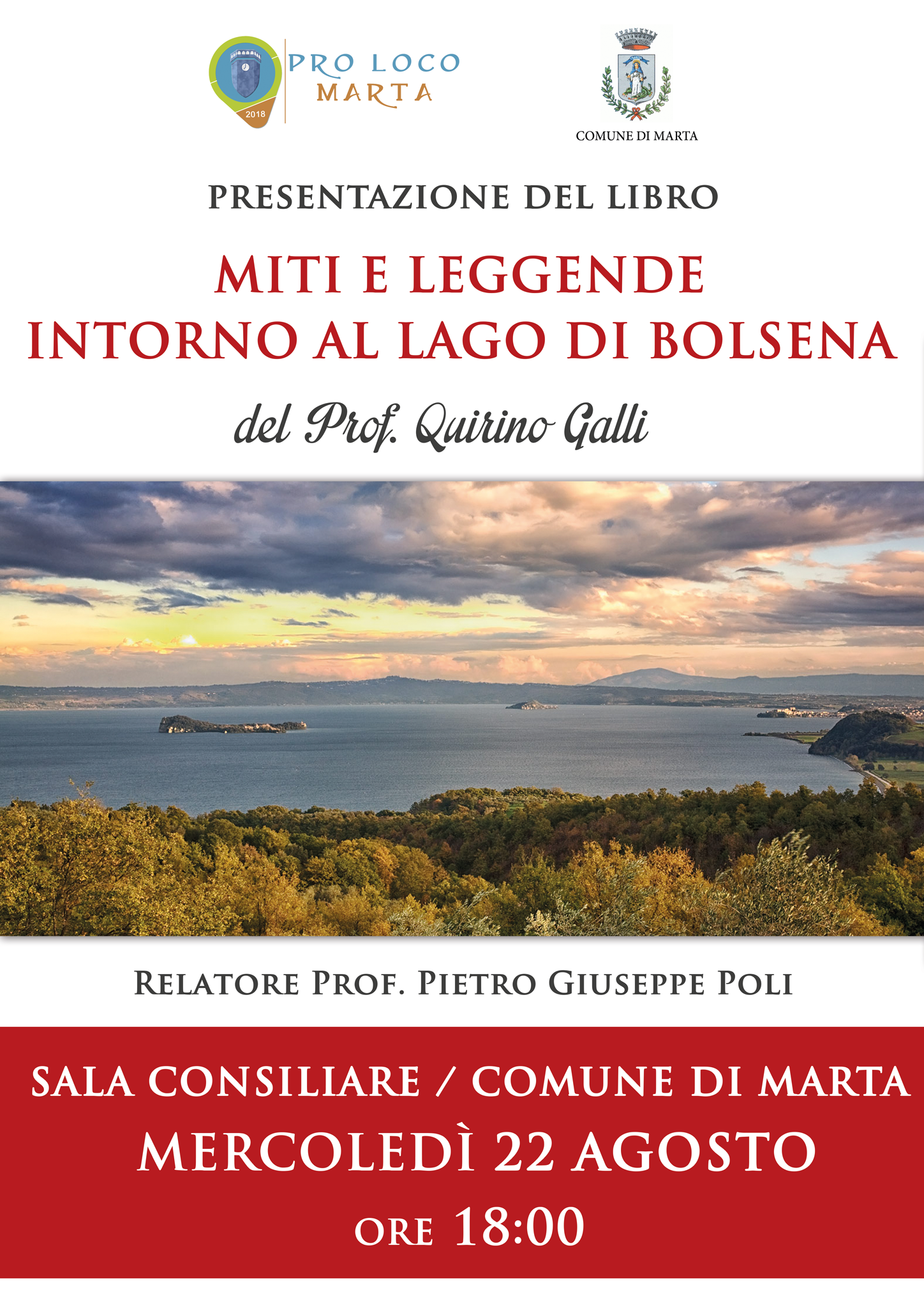Miti e leggende intorno al Lago di Bolsena - 22 Agosto 2018